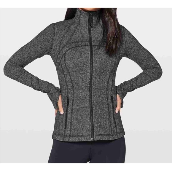 lululemon athletica Jackets & Blazers - Lululemon Define Jacket Heathered Herringbone Black Women’s 6